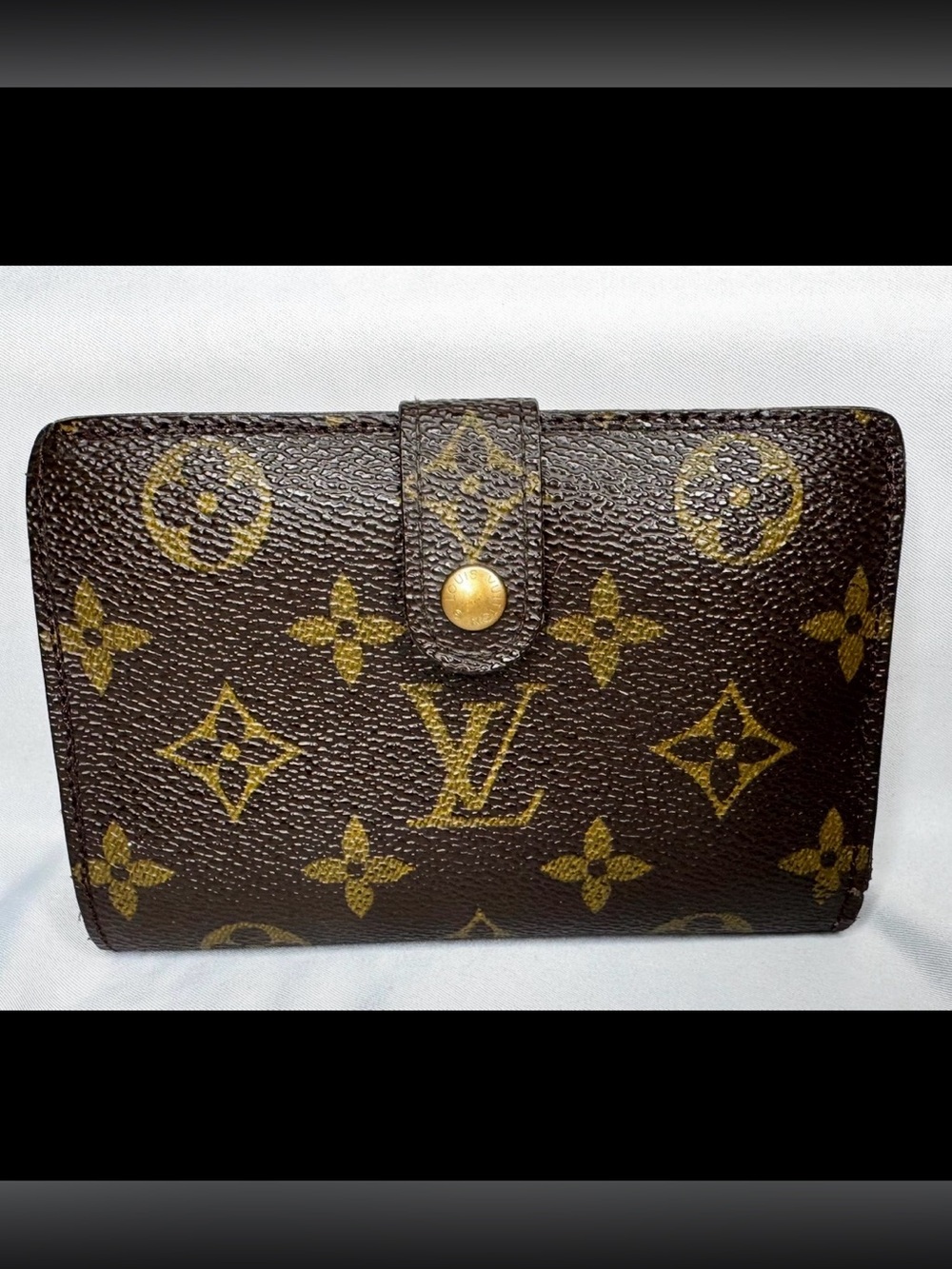 Louis Vuitton Monogram Viennois Canvas Wallet in Brown and Gold